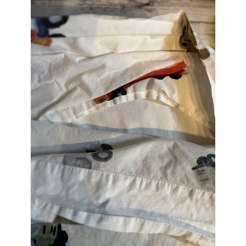 Pottery Barn Kids Busy Builder Rocks Construction PAIR Standard Pillowcases